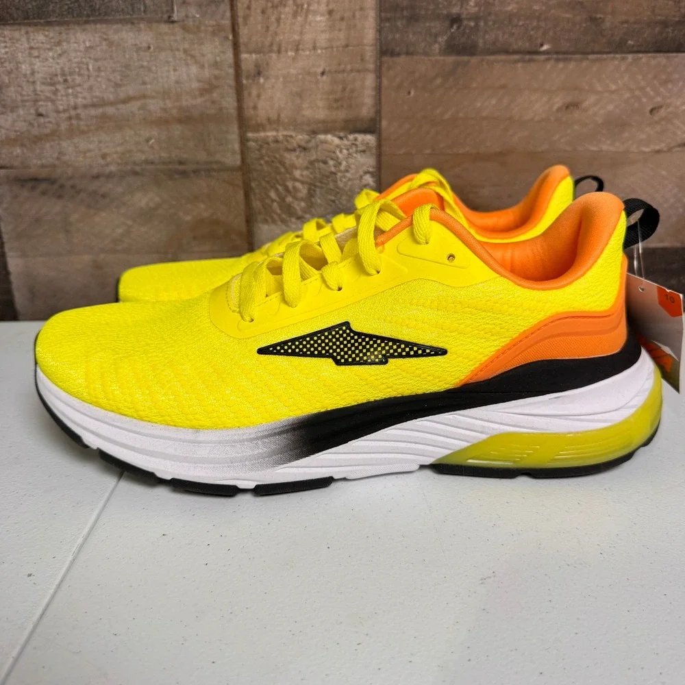 Avia Running Shoes Mens Size 10 Neon Yellow Orange Hypersonic Sneaker NEW